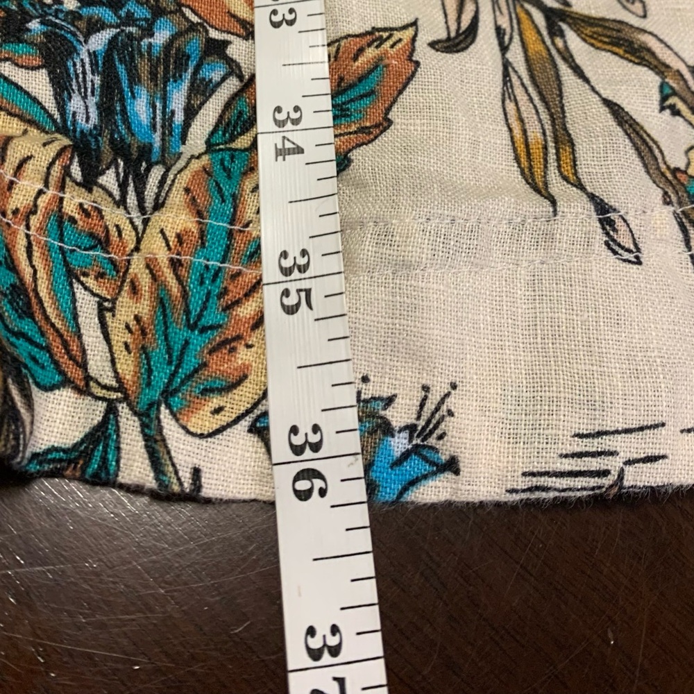Elie Tahari S/P Tropical Linen Coastal Lightweight Midi‎ Dress - Picture 6 of 7